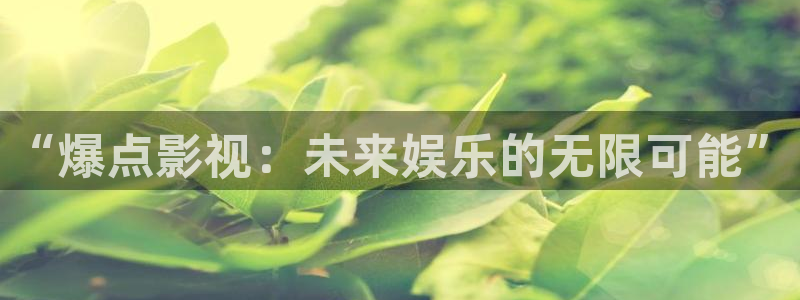 yy6080影院电视剧免费观看：“爆点影视：未来娱乐的无限可能”